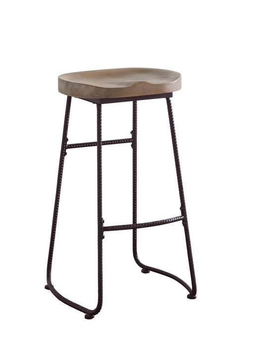 Industrial Driftwood Bar Stool image