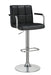 G121095 Contemporary Black and Chrome Adjustable Bar Stool with Arms image