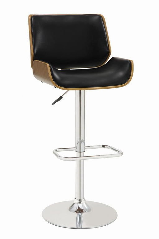 G130502 Contemporary Black Adjustable Height Bar Stool image