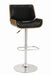 G130502 Contemporary Black Adjustable Height Bar Stool image