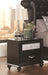 Barzini Two-Drawer Nightstand With Metallic Drawer Front image