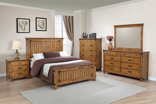 G205263 Brenner Rustic Honey Queen Bed image