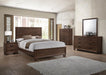 Brandon Transitional Medium Brown Eastern King Bed image