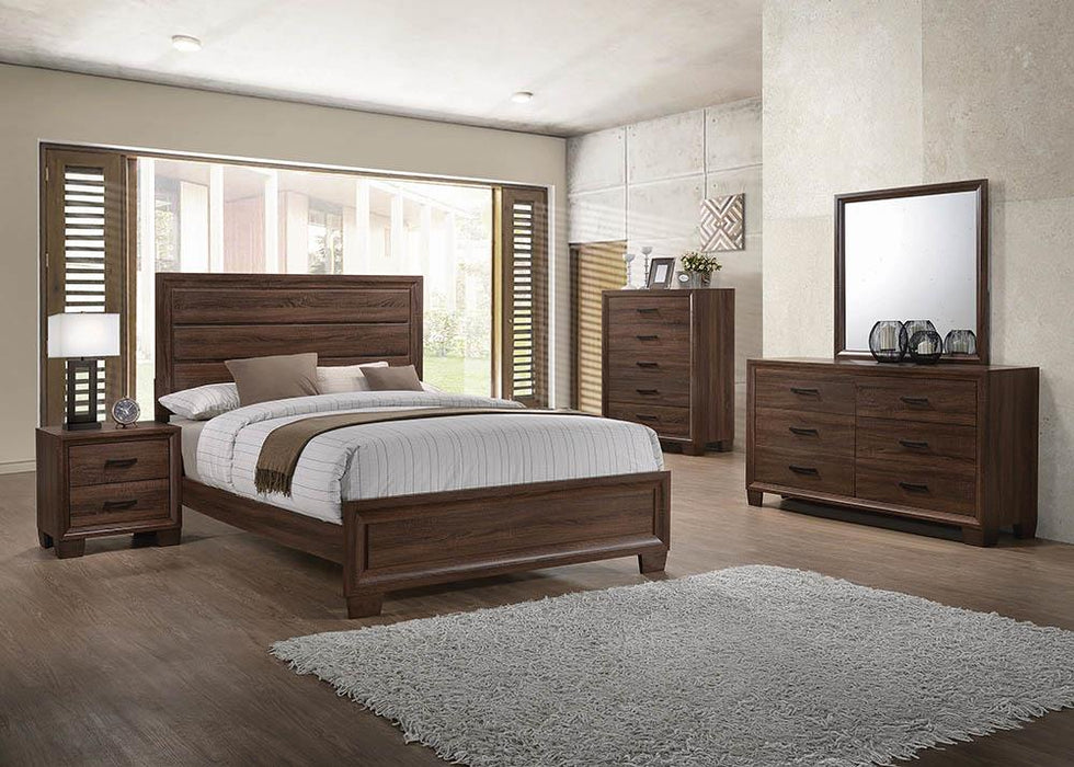 Brandon Transitional Medium Brown Eastern King Bed image