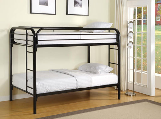 G2256 Contemporary Twin Black Metal Bunk Bed image