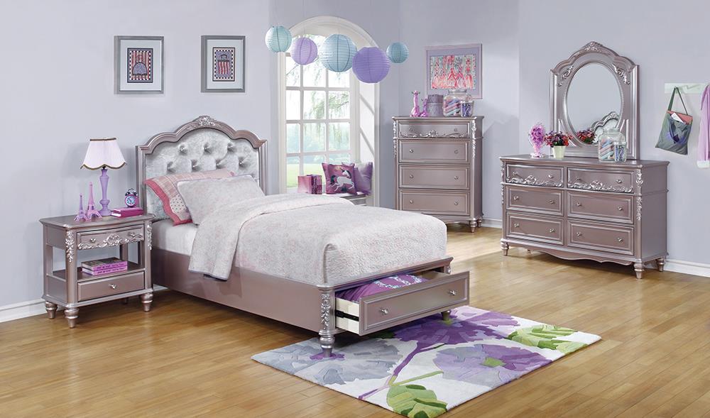 Caroline Metallic Lilac Full Four-Piece Set image