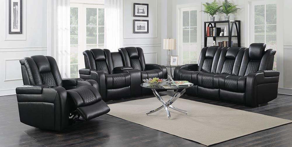 Delangelo Black Power Motion Reclining Loveseat image