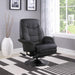 Berri Contemporary Black Swivel Recliner image