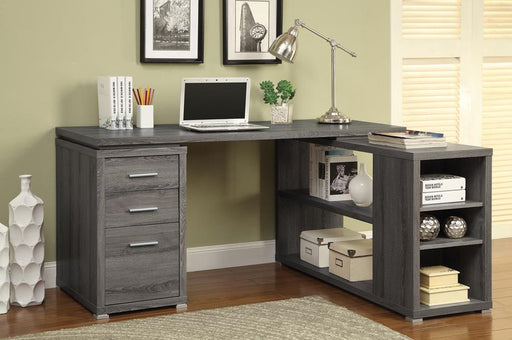 Yvette Weathered Grey Executive Desk image