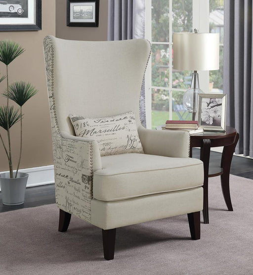 Traditional Cream Accent Chair image